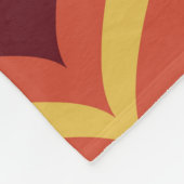 70er retro Vintag Mitte Jahrhundert Moderne nahtlo Fleecedecke (Ecke)