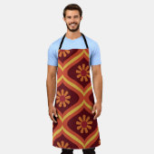 70er retro Vintag Mitte Jahrhundert Moderne nahtlo Schürze (Getragen)