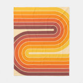 70er Retro Vintag Style Geometric Design Fleecedecke (Vorderseite)