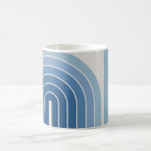 70er Retro Vintag Style Geometric Design Kaffeetasse (Mittel)