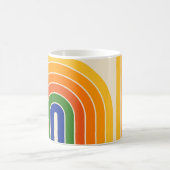 70er Retro Vintag Style Geometric Design Kaffeetasse (Mittel)