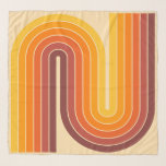 70er Retro Vintag Style Geometric Design Schal<br><div class="desc">70er Retro Vintage geometrische Gestaltung in Braun Orange und Gelb.</div>