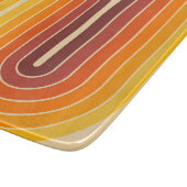 70er Retro Vintag Style Geometric Design Schneidebrett (Ecke)