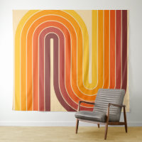 70er Retro Vintag Style Geometric Design