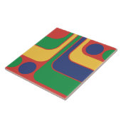 70er Retro Vintag Style Geometric Pattern Fliese (Seite)