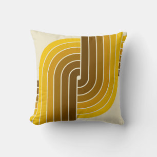 70er Retro Vintag Style Geometric Pattern Kissen
