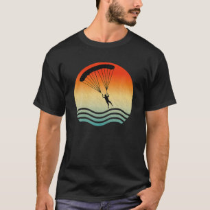 70er Retro Vintage Fallschirmspringer Sport Fallsc T-Shirt