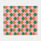 70er Retro Vintage Muster Background Retro, 70er, Fleecedecke (Vorderseite (Horizontal))