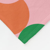 70er Retro Vintage Muster Background Retro, 70er, Fleecedecke (Ecke)