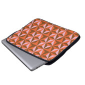 70er Retro Vintager Muster Hintergrund Laptopschutzhülle (Vorne Knopf)