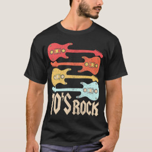 70er Rock Band Gitarre Cassette Tape 1970S 70er T-Shirt