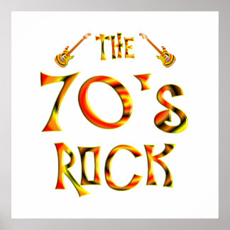 70er Rock Poster