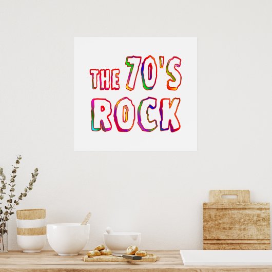 70er Rock Poster (Küche)