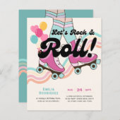 70er Rock und ROLL Roller Skaten Party Retro Girls (Vorne/Hinten)