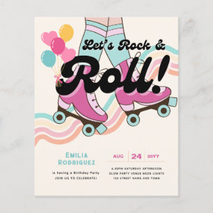 70er Rock und ROLL Roller Skaten Party Retro Girls