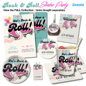 70er Rock und ROLL Roller Skaten Party Retro Girls Flyer