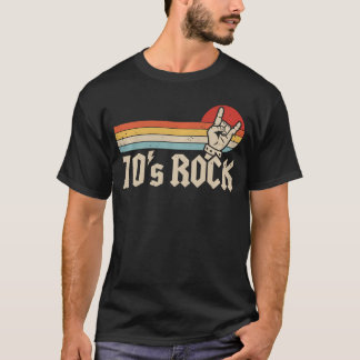 70er Rock Vintage 1970er Band-Musik Freund Freund T-Shirt