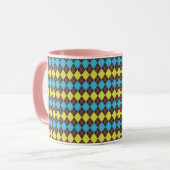 70er-Schotten-Tartan-Muster Tasse (Vorderseite Links)