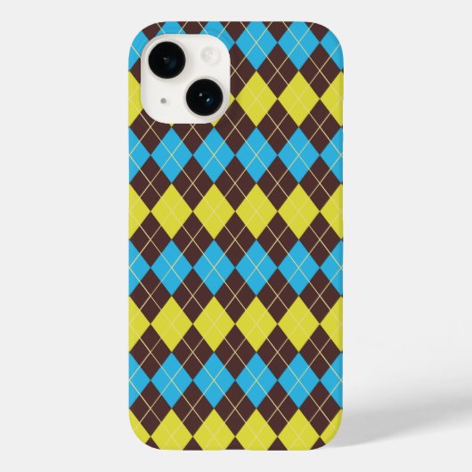 70er schottisches Tartan-Muster Case-Mate iPhone Hülle (Rückseite)