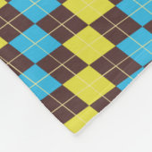 70er schottisches Tartan-Muster Fleecedecke (Ecke)