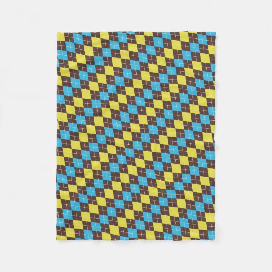 70er schottisches Tartan-Muster Fleecedecke (Vorderseite)