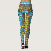 70er schottisches Tartan-Muster Leggings (Rückseite)