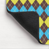 70er schottisches Tartan-Muster Mousepad (Ecke)