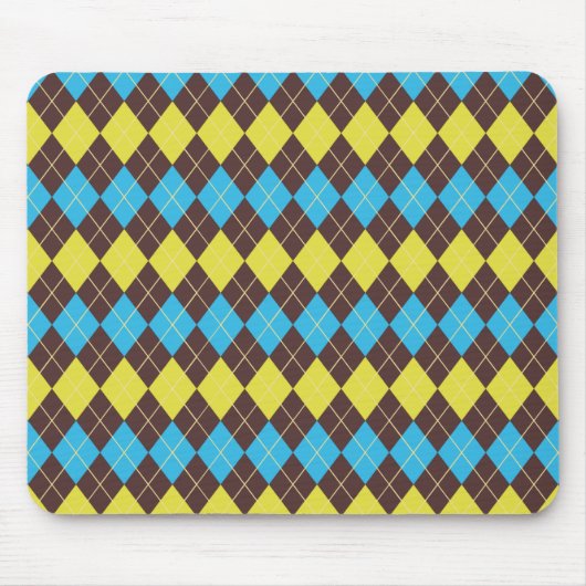 70er schottisches Tartan-Muster Mousepad (Vorne)