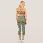 70er Scottish Tartan-Pattern Capri Leggings (Rückseite)