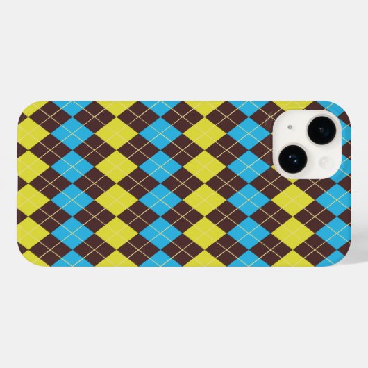 70er Scottish Tartan-Pattern Case-Mate iPhone Hülle (Rückseite (Horizontal))