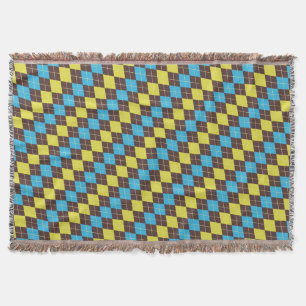 70er Scottish Tartan-Pattern Decke