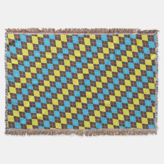 70er Scottish Tartan-Pattern Decke (Vorderseite)