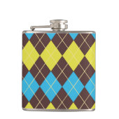 70er Scottish Tartan-Pattern Flachmann (Vorderseite)