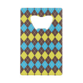 70er Scottish Tartan-Pattern Geldkarten Flaschenöffner (Vorderseite)