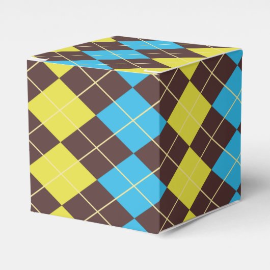 70er Scottish Tartan-Pattern Geschenkschachtel (Vorderseite)