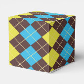 70er Scottish Tartan-Pattern Geschenkschachtel (Rückseite)
