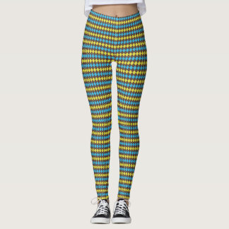 70er Scottish Tartan-Pattern Leggings