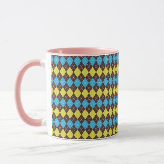 70er Scottish Tartan-Pattern Tasse (Links)