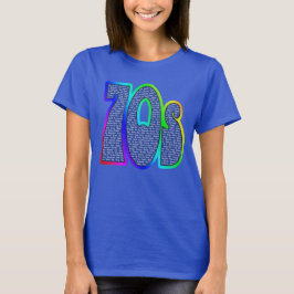 70er Slogan-gefärbte Krawatte! T-Shirt