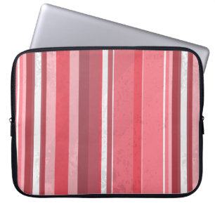 70er Stripes rosa Laptopschutzhülle