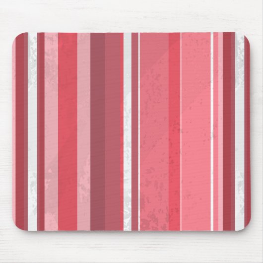 70er Stripes rosa Mousepad (Vorne)