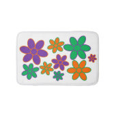 70er Style Blume Bath Mat Badematte (Vorderseite)