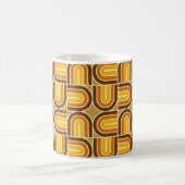 70er Style Geometric Arch Pattern Kaffeetasse (Mittel)