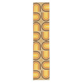 70er Style Geometric Arch Pattern Kurzer Tischläufer (Vorderseite)