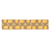 70er Style Geometric Arch Pattern Kurzer Tischläufer (Horizontal)