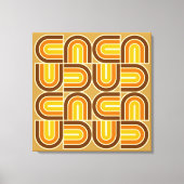 70er Style Geometric Arch Pattern Leinwanddruck (Vorderseite)