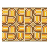 70er Style Geometric Arch Pattern Tischdecke (Vorderseite (Horizontal))
