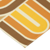 70er Style Geometric Arch Pattern Tischdecke (Schrägansicht)