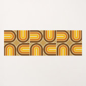 70er Style Geometric Arch Pattern Yogamatte (Rückseite (Horizontal))