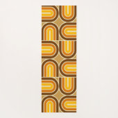 70er Style Geometric Arch Pattern Yogamatte (Rückseite)